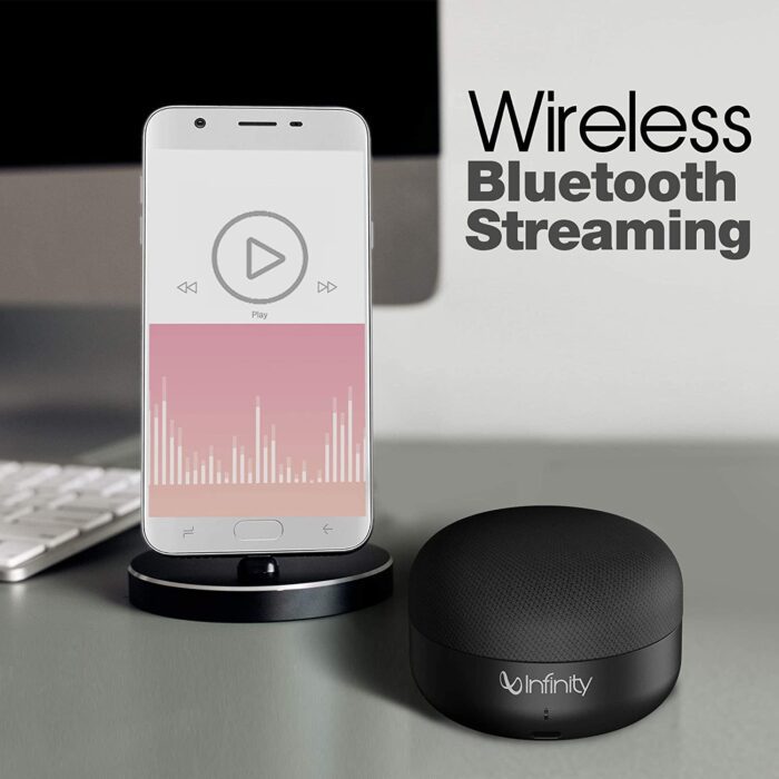 Infinity (JBL) Fuze Pint, Wireless Ultra Portable Mini Speaker with Mic, Deep Bass, Dual Equalizer, Bluetooth 5.0 with Voice Assistant Support for Mobiles (Black) - Image 4