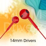 Zebronics Zeb-Buds 30 3.5Mm Stereo Wired in Ear Earphones with Mic for Calling red - Image 3
