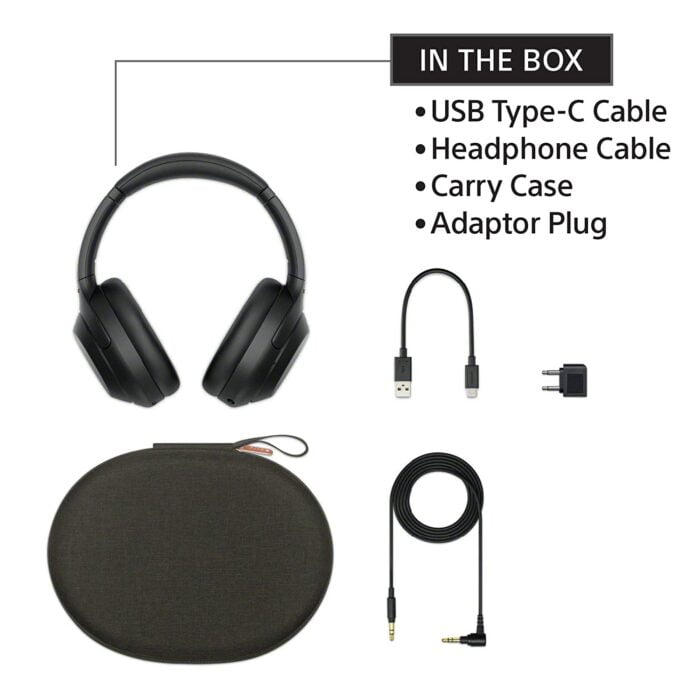 Sony WH-1000XM4 Industry Leading Wireless Noise Cancellation Headphones with Mic, 30 Hours Battery Life - Black - Image 4