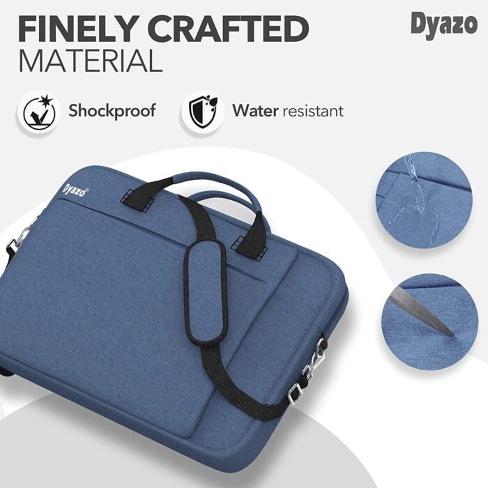 Dyazo Unisex Sleek Light Laptop Notebook Shoulder Briefcase Bag for 11 Inch to 15.6 Inches Laptops Compatible for MacBook, Ultrabook, Dell, Lenovo, Co - Image 3