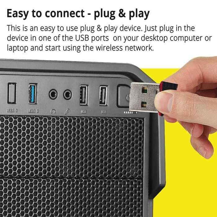 ZEBRONICS ZEB-USB150WF1 WiFi USB Mini Adapter Supports 150 Mbps Wireless Data, Comes with Advanced Security WPA/WPA2 encryption Standards - Image 5