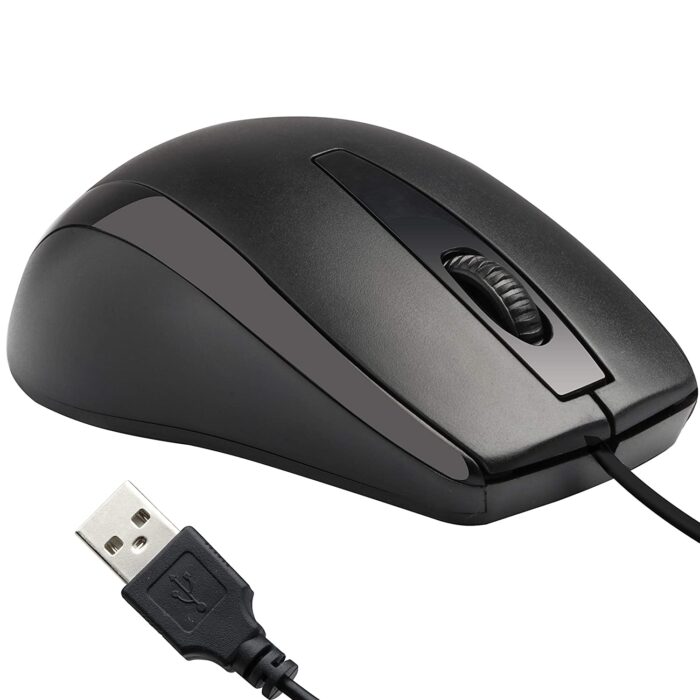Zebronics Zeb-Alex Wired USB Optical Mouse with 3 Buttons - Black - Image 1