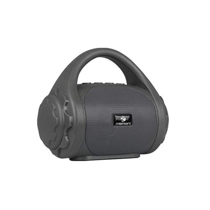 Zebronics Zeb-County Bluetooth Speaker with Built-in FM Radio, Aux Input and Call Function (Grey) - Image 1