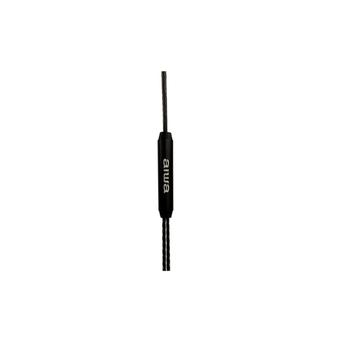 Aiwa ESTM-101 Wired in Ear Earphone with Mic BLACK - Image 3
