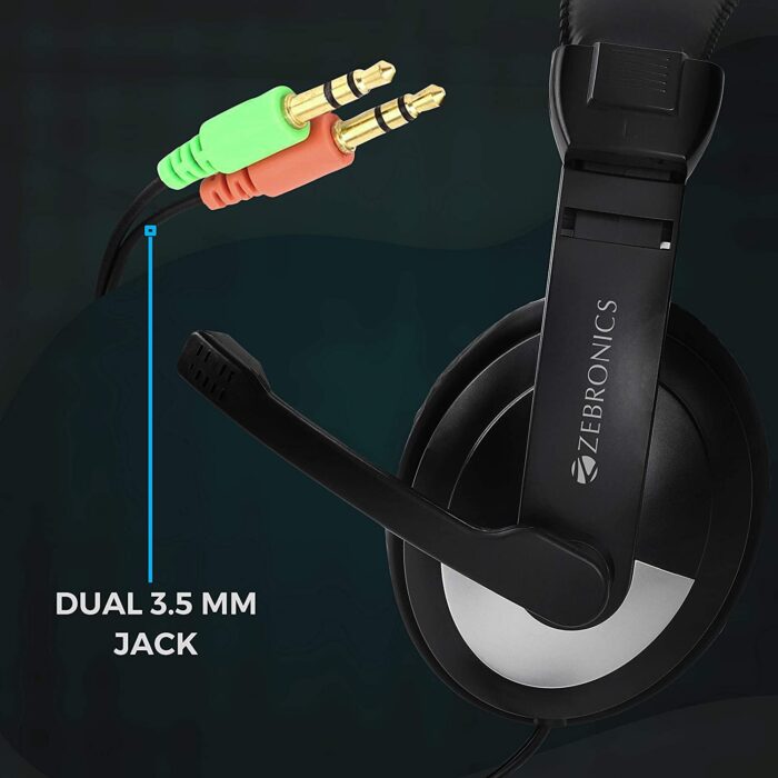 ZEBRONICS Zeb-200HM Wired in Ear Headphone with Mic (Black) - Image 4