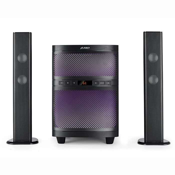 F&D T200X 140 W 2.1 Channel Soundbar Cum Tower Speaker Wireless Bluetooth Multimedia TV Speaker with Multicolor LED Display - Image 2