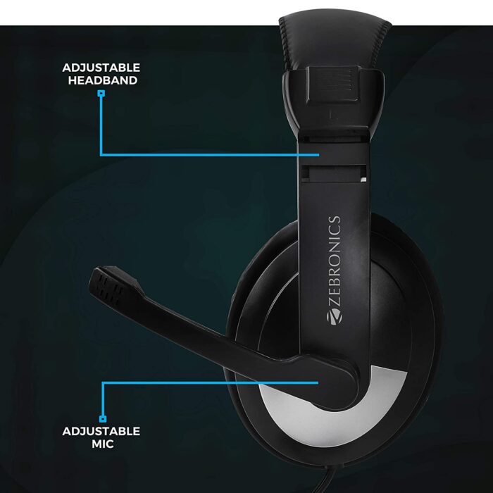 ZEBRONICS Zeb-200HM Wired in Ear Headphone with Mic (Black) - Image 5