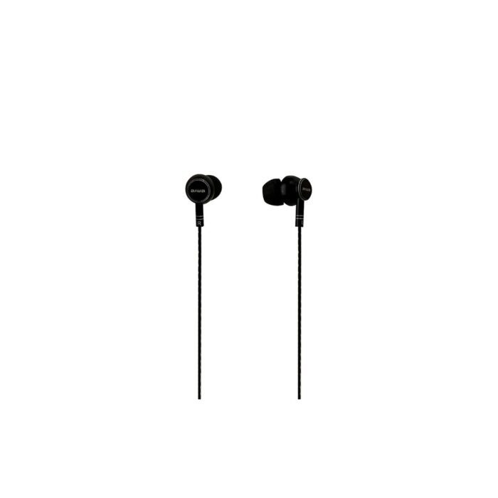 Aiwa ESTM-101 Wired in Ear Earphone with Mic BLACK - Image 2