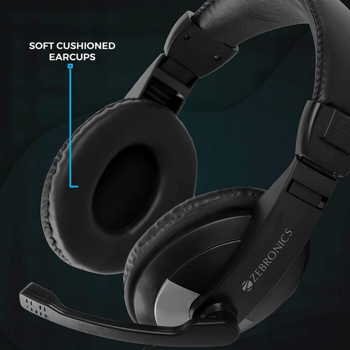 ZEBRONICS Zeb-200HM Wired in Ear Headphone with Mic (Black) - Image 3