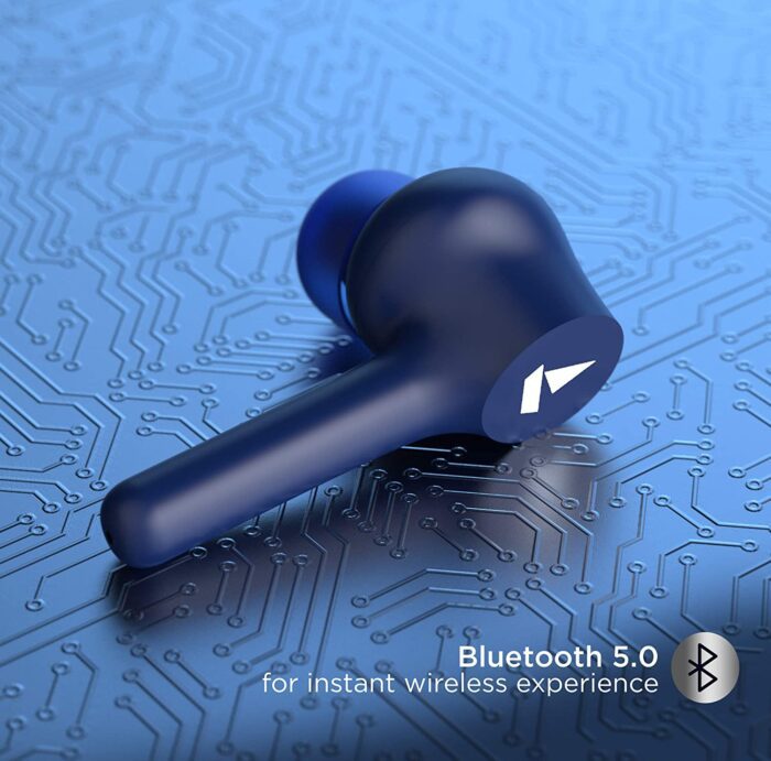 boAt Airdopes 281 TWS Wireless Earbuds with 6mm Drivers, Bluetooth V5.0, 14H Nonstop Music, 420mAh Charging Case - Furious Blue - Image 2