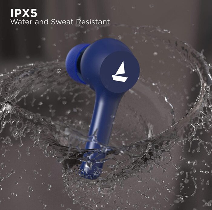 boAt Airdopes 281 TWS Wireless Earbuds with 6mm Drivers, Bluetooth V5.0, 14H Nonstop Music, 420mAh Charging Case - Furious Blue - Image 5