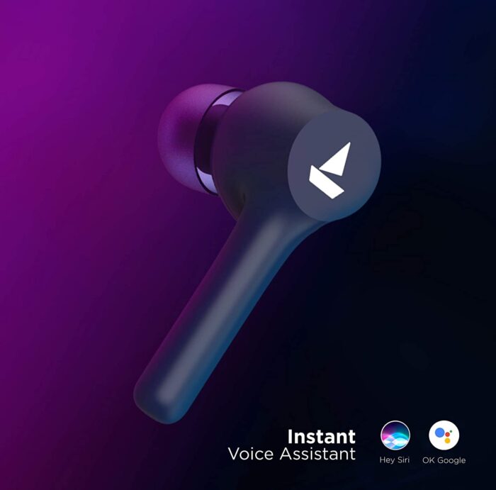 boAt Airdopes 281 TWS Wireless Earbuds with 6mm Drivers, Bluetooth V5.0, 14H Nonstop Music, 420mAh Charging Case - Furious Blue - Image 3