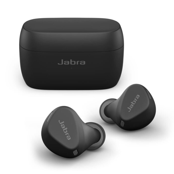 Jabra Elite 4 Active in-Ear Bluetooth Earbuds - True Wireless Ear Buds with Secure Active Fit, 4 Built-in Microphones, Active Noise Cancellation and Adjustable HearThrough Technology - Black - Image 1