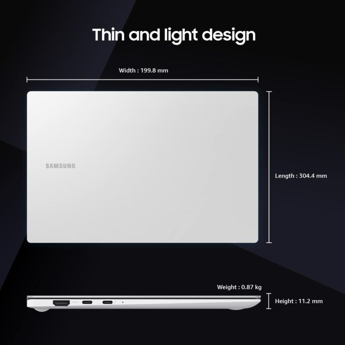 Samsung Galaxy Book2 Pro Intel 12th Gen i5 EvoTM AMOLED Thin & Light Laptop - 16 GB/512 GB SSD/Windows 11/MS Office - Image 6