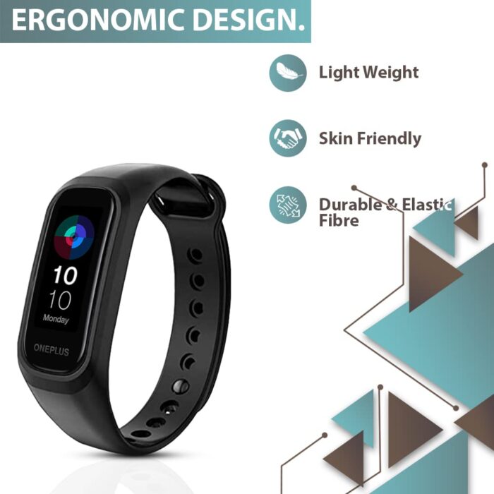Sounce Black Adjustable Band Strap Compatible for Oneplus Smart Band & Oppo Smart Band - Image 4