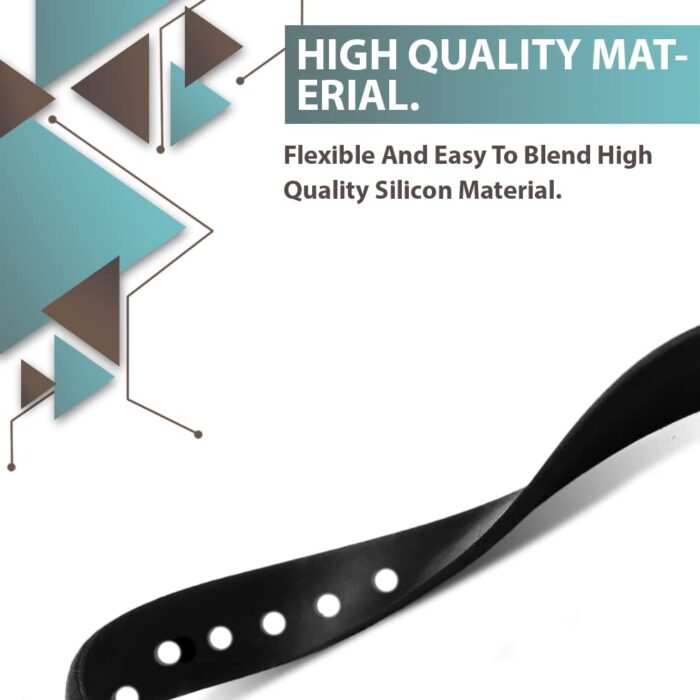 Sounce Black Adjustable Band Strap Compatible for Oneplus Smart Band & Oppo Smart Band - Image 6