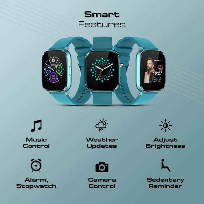Fire-Boltt Ninja 2 SpO2 Full Touch Smartwatch with 30 Workout Modes, Heart Rate Tracking, 7 Days of extensive Battery - Dark Green - Image 9