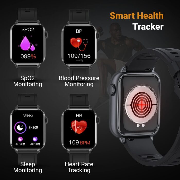 Fire-Boltt Supreme 1.79” Borderless LTPS 368*448 UHD PRO Display with 96% Screen to Body Ratio, 3ATM Waterproof, Smart Watch (Black) - Image 4