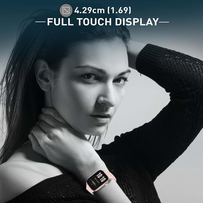 Gionee STYLFIT GSW5 Pro Smartwatch with 1.69  (4.29 cm) Full Touch Display, SpO2 & 24/7 Heart Rate Monitoring, Multiple Watch Faces, IP68, Sports & Sleep Tracking(Misty Rose) - Image 6