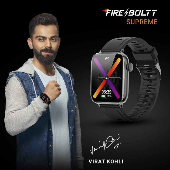 Fire-Boltt Supreme 1.79” Borderless LTPS 368*448 UHD PRO Display with 96% Screen to Body Ratio, 3ATM Waterproof, Smart Watch (Black) - Image 7
