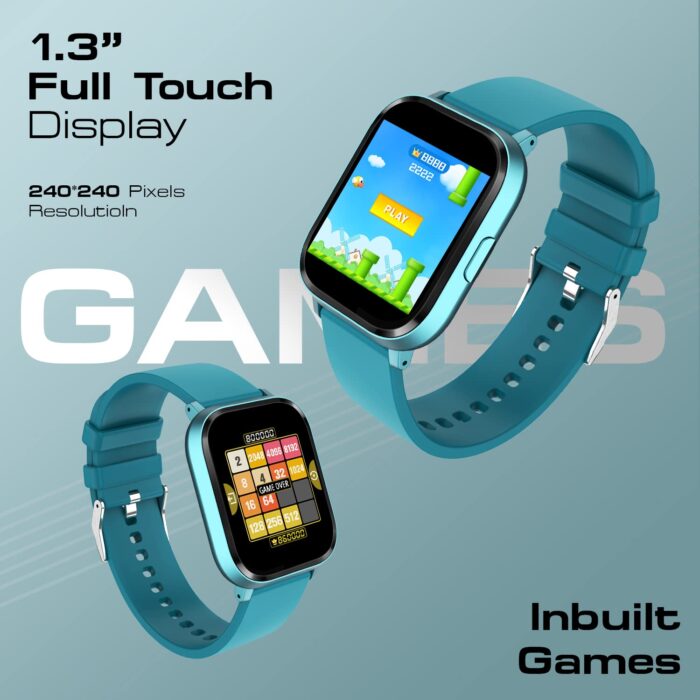 Fire-Boltt Ninja 2 SpO2 Full Touch Smartwatch with 30 Workout Modes, Heart Rate Tracking, 7 Days of extensive Battery - Dark Green - Image 3