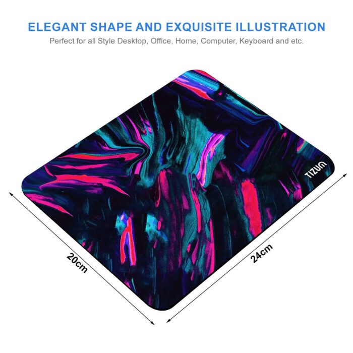 Tizum Z65- Mouse Pad for Laptop, Notebook, MacBook Pro Air, Gaming Computer. 9.4 * 7.9 Inches, Anti-Skid Base Mousepad (MP4) - Image 5