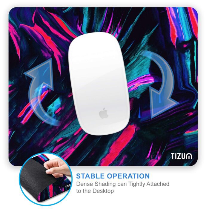 Tizum Z65- Mouse Pad for Laptop, Notebook, MacBook Pro Air, Gaming Computer. 9.4 * 7.9 Inches, Anti-Skid Base Mousepad (MP4) - Image 3