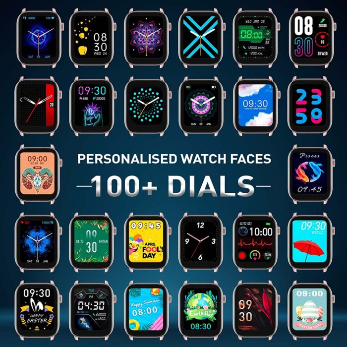 Gionee STYLFIT GSW5 Pro Smartwatch with 1.69  (4.29 cm) Full Touch Display, SpO2 & 24/7 Heart Rate Monitoring, Multiple Watch Faces, IP68, Sports & Sleep Tracking(Misty Rose) - Image 5