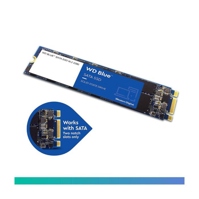 Western Digital WD Blue M.2 2TB, Up to 560MB/s, 2.5 Inch/7 mm, Internal Solid State Drive - WDS200T2B0B - Image 2