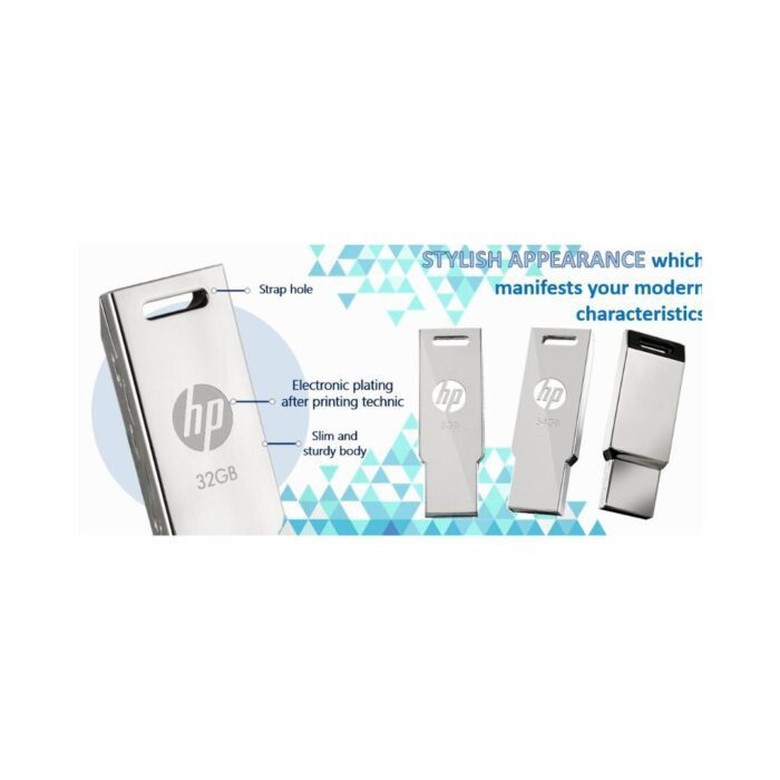 HP V232w 32GB USB2.0 Pen Drive (Silver) - Image 2