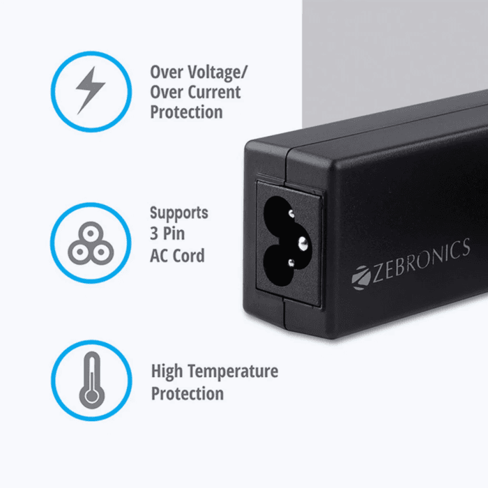 Zebronics ZEB-LA745019565D 65W Laptop Adapter with 7.4x5mm Connector - Image 5