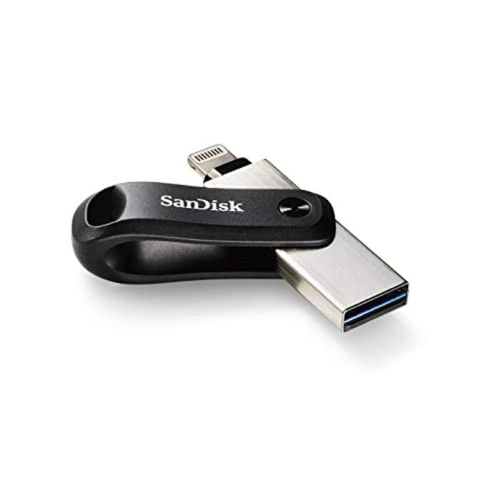 SanDisk 256GB iXpand USB 3.0 Flash Drive Go for iPhone and iPad - SDIX60N-256G-GN6NE (Black, Metal) - Image 2