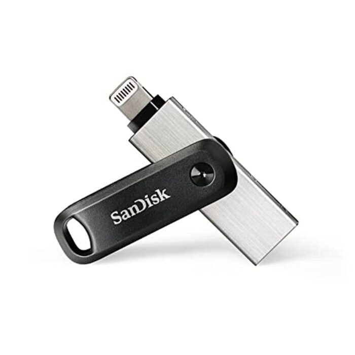 SanDisk 256GB iXpand USB 3.0 Flash Drive Go for iPhone and iPad - SDIX60N-256G-GN6NE (Black, Metal) - Image 1