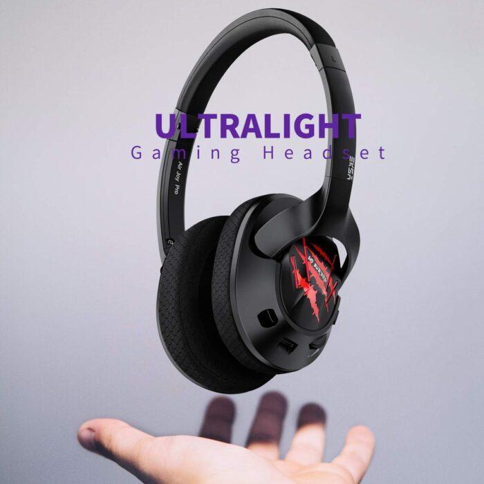 EKSA E3 Wired Over Ear Gaming One Controller Noise Cancelling Headphones with Mic, for PS4, PC, Xbox (Red) - Image 3
