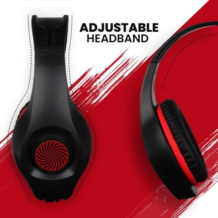 ZEBRONICS Zeb-Grace Wired Over Ear Headphone with Mic (Black) - Image 4