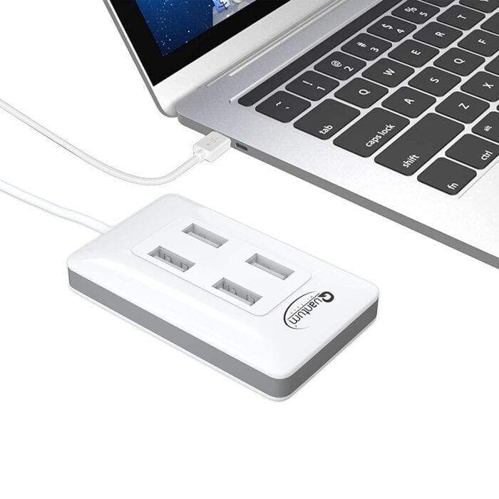 Quantum QHM6633 4-Port Hi-Speed USB Hub with 480 Mbps Speed (Multicolor) - Image 6