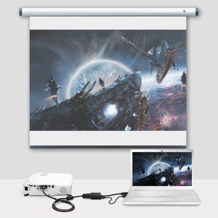 Tizum HDMI to VGA/AV Adapter Cable 1080P for Projector, Computer, Laptop, TV, Projectors & TV - Image 5