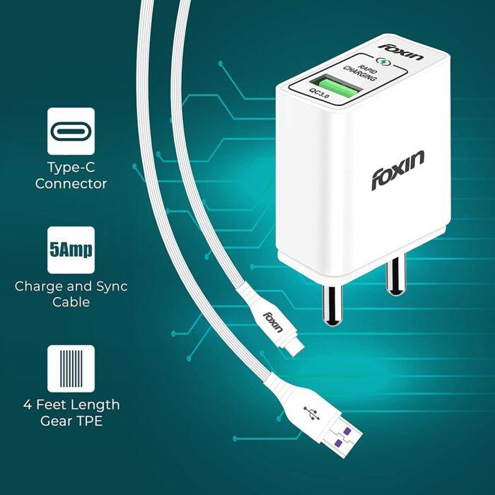 Foxin FPA-234 Super Flash Dual USB Port 3.4 Amp Quick Charge USB Universal Compatible, Auto-detect Technology, Made in India, BIS Certified, Fast Char - Image 4
