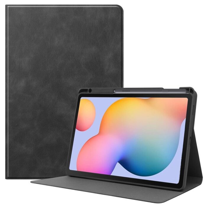 ProElite Smart Flip case Cover for Samsung Galaxy Tab S6 Lite 10.4 Inch SM-P610/P615 with S Pen Holder [Black] - Image 1