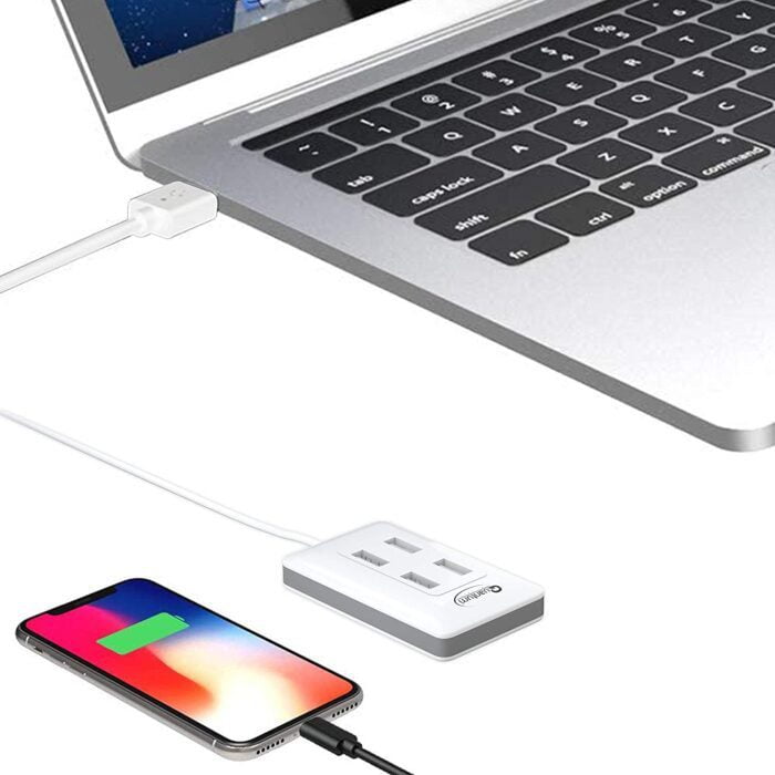 Quantum QHM6633 4-Port Hi-Speed USB Hub with 480 Mbps Speed (Multicolor) - Image 4