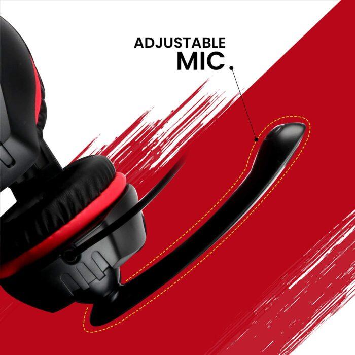 ZEBRONICS Zeb-Grace Wired Over Ear Headphone with Mic (Black) - Image 3