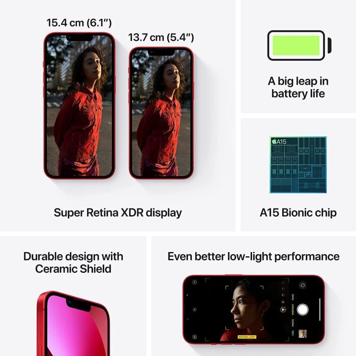 Apple iPhone 13 (256GB) -  RED - Image 4