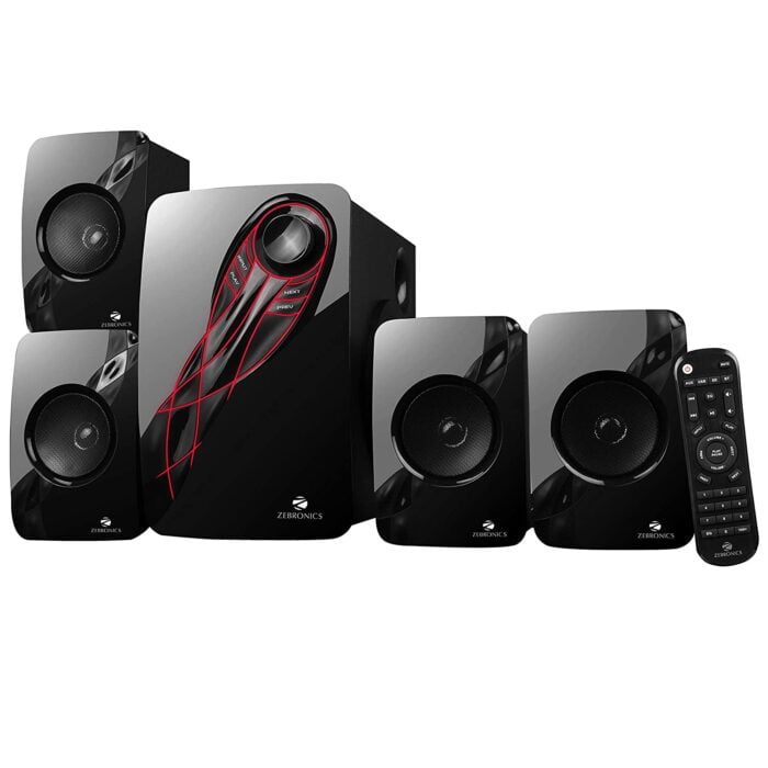 Zebronics Zeb-Jellyfish Pro 4.1 Multimedia Speaker with Smartphone Control via Exclusive app, Bluetooth connectivity, Pen Drive/mSD - Image 1