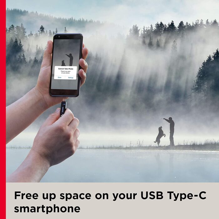 SanDisk Ultra Dual Drive Go 64GB USB Type C Pendrive for Mobile - Black - Image 3