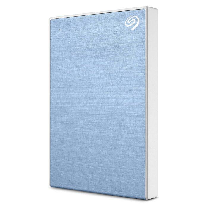 Seagate One Touch 1TB External HDD with Password Protection – Light Blue, for Windows and Mac, 4 Months Adobe CC Photography (STKY1000402) - Image 1