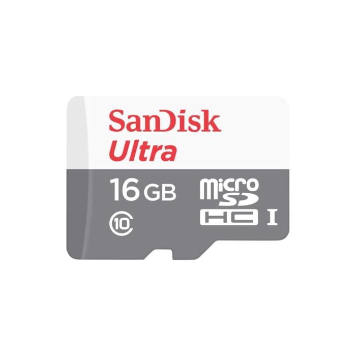 SanDisk 16GB Ultra MicroSDHC Memory Card (SDSQUAR-016G-GN6MN) - Image 1