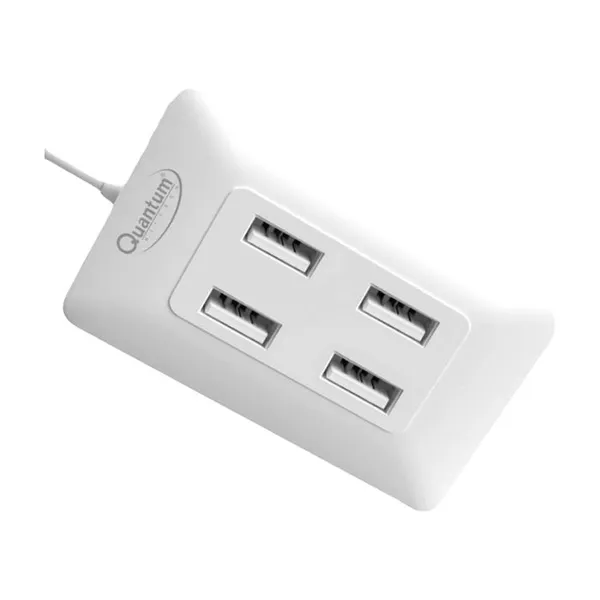 QHM6633 Quantum QHM6633 4-Port Hi-Speed USB Hub with 480 Mbps Speed (Multicolor) - Image 1