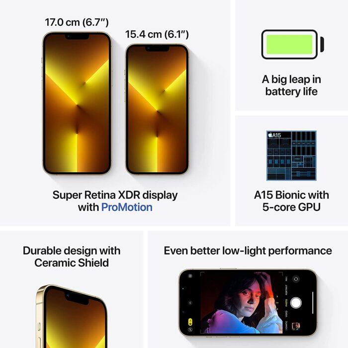 Apple iPhone 13 Pro (256GB) - Gold - Image 4