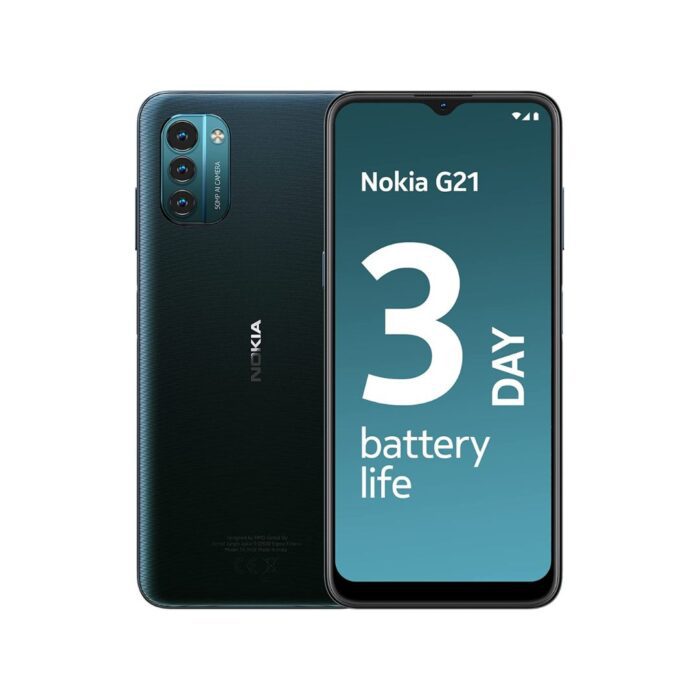 Nokia G21 Android Smartphone, Dual SIM, 3-Day Battery Life, 4GB RAM + 64GB Storage, 50MP Triple AI Camera | Nordic Blue - Image 1