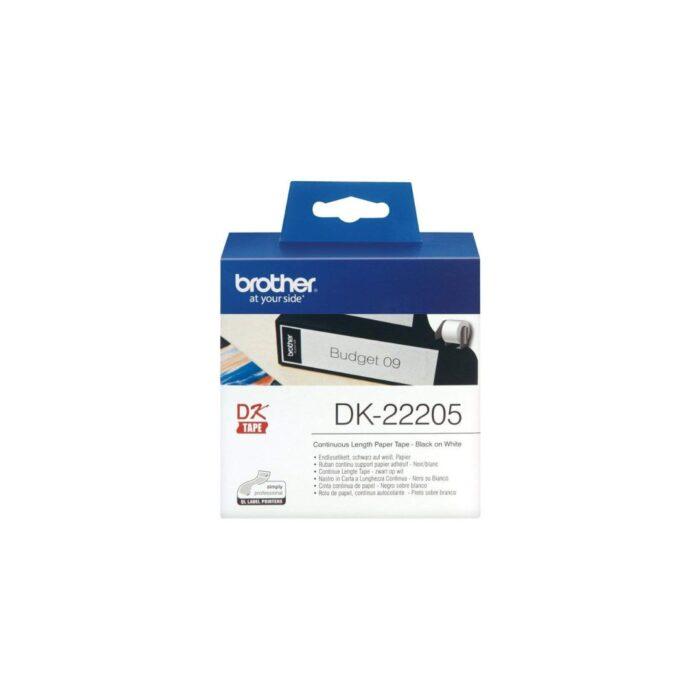 Brother Continuous Length Paper Tape DK-22205 62mm - Image 1